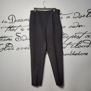 Josephine Chaus Sport Black Slacks Pants Side Zipper, 12